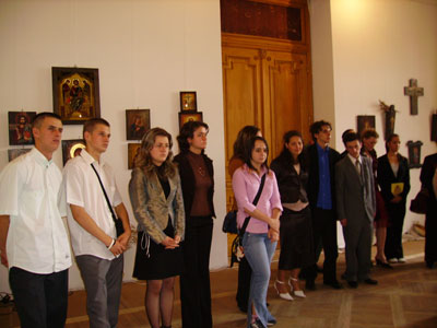 Expozitia elevilor de la Bistrita 