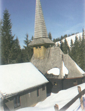 Biserica si chiliile calugarilor