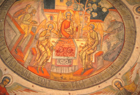 Fresca cu Sfanta Treime din Manastirea Rogoz