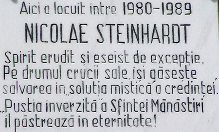 Manastirea Rohia - Chilia Parintelui Nicolae Steinhardt