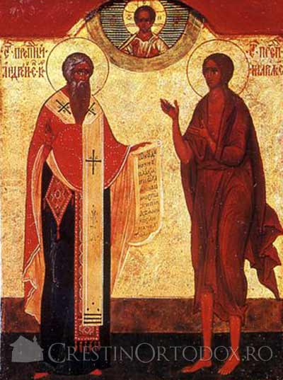 Sfantul Andrei Criteanul si Sfanta Maria Egipteanca