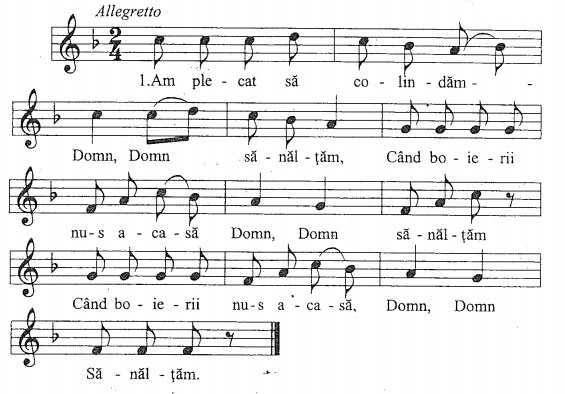 Am plecat sa colindam - partitura