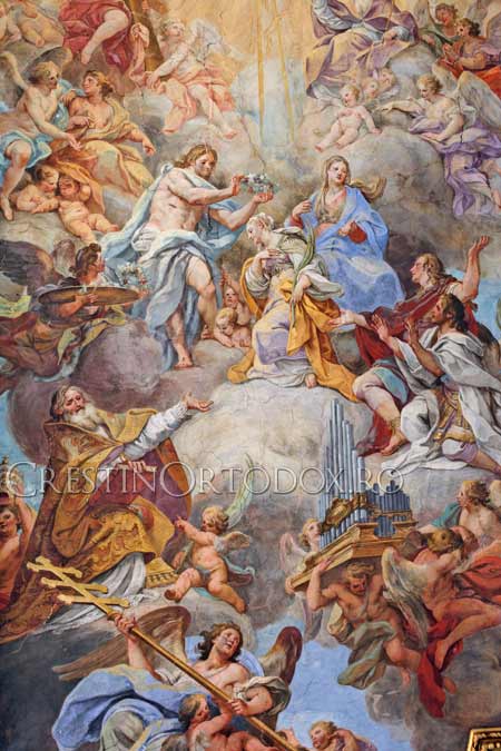 Sfanta Cecilia - Tavanul bisericii din Roma