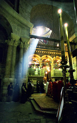 Biserica Sfantului Mormant - Biserica Invierii, privita dinspre Sfantul Mormant