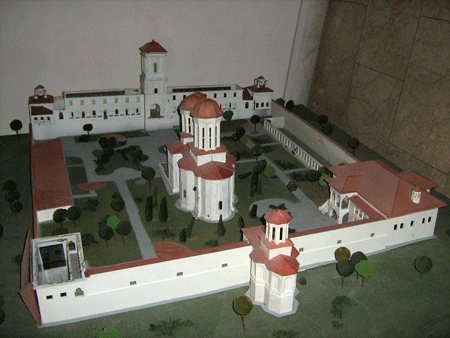 Manastirea Vacaresti - macheta reconstituita