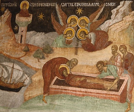 Inmormantarea in Epivata - Moastele Sfintei Parascheva