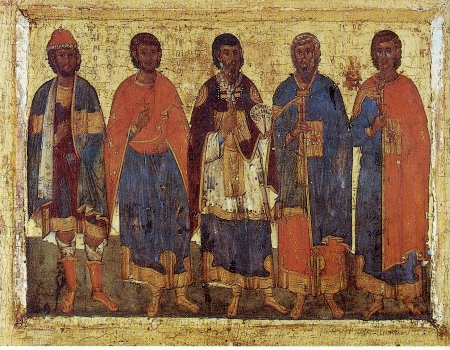 Sfintii Cinci Martiri din Sevasta - Eustatie, Auxentie, Evghenie, Mardarie si Orest