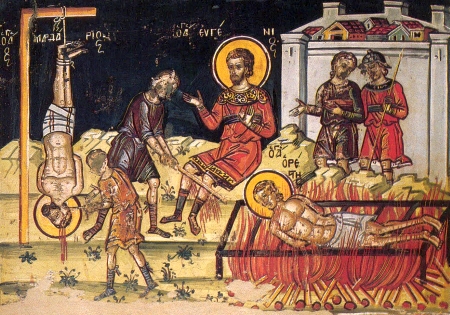 Sfintii Cinci Martiri din Sevasta - Eustatie, Auxentie, Evghenie, Mardarie si Orest