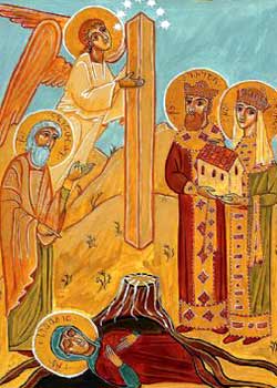 Gasirea mormantului Sfintei Sidonia si a Camasii lui Hristos
