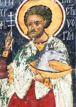Sfantul Mucenic Hristofor - fresca din Manastirea Sucevita