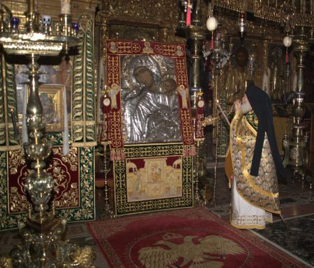 Icoana Maicii Domnului Paramythia - Mangaietoarea - Manastirea Vatoped