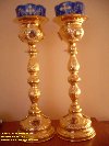 Candele aurite cu postament Poza