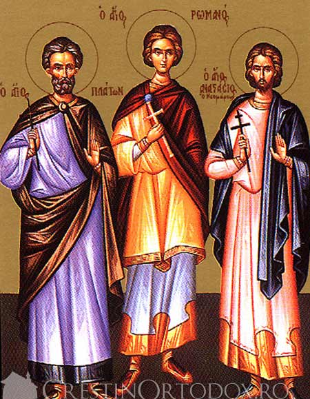 Sfintii Platon, Romano si Zaheu