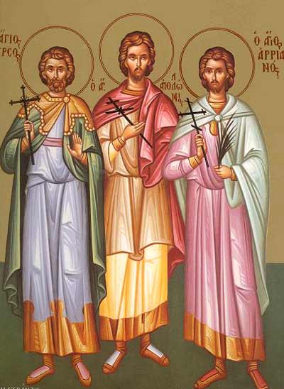 Sfintii Tirs, Filimon, Apolonie