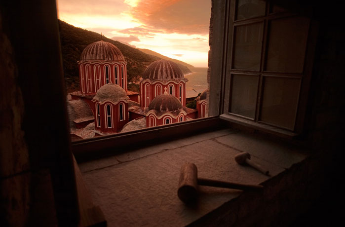 Arhitectura manastirilor athonite