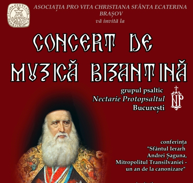 Grupul Nectarie Protopsaltul: concert de muzica bizantina la Brasov