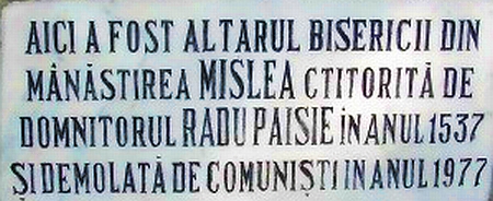 Manastirea Mislea - Inchisoarea