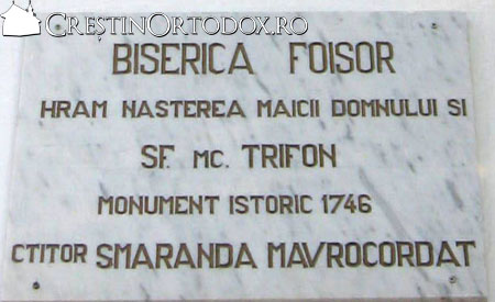 Biserica Foisor - Adormirea Maicii Domnului