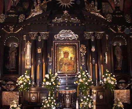 Manastirea Jasna Gora - Icoana Maicii Domnului