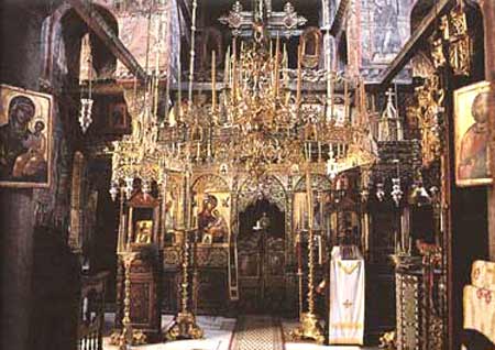 Manastirea Stavronikita - icoana Sfantului Nicolae Streidas
