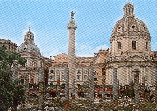 Ruinele forului lui Traian de la Roma