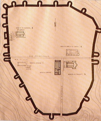Planul cetatii antice Tropaeum Traiani   