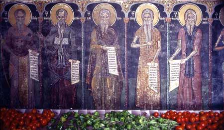 Trapeza din Manastirea Dionisiu