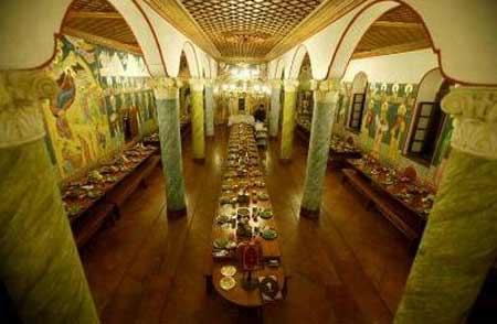 Trapeza din Manastirea Simonos Petras