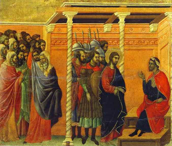 Hristos inaintea lui Pilat