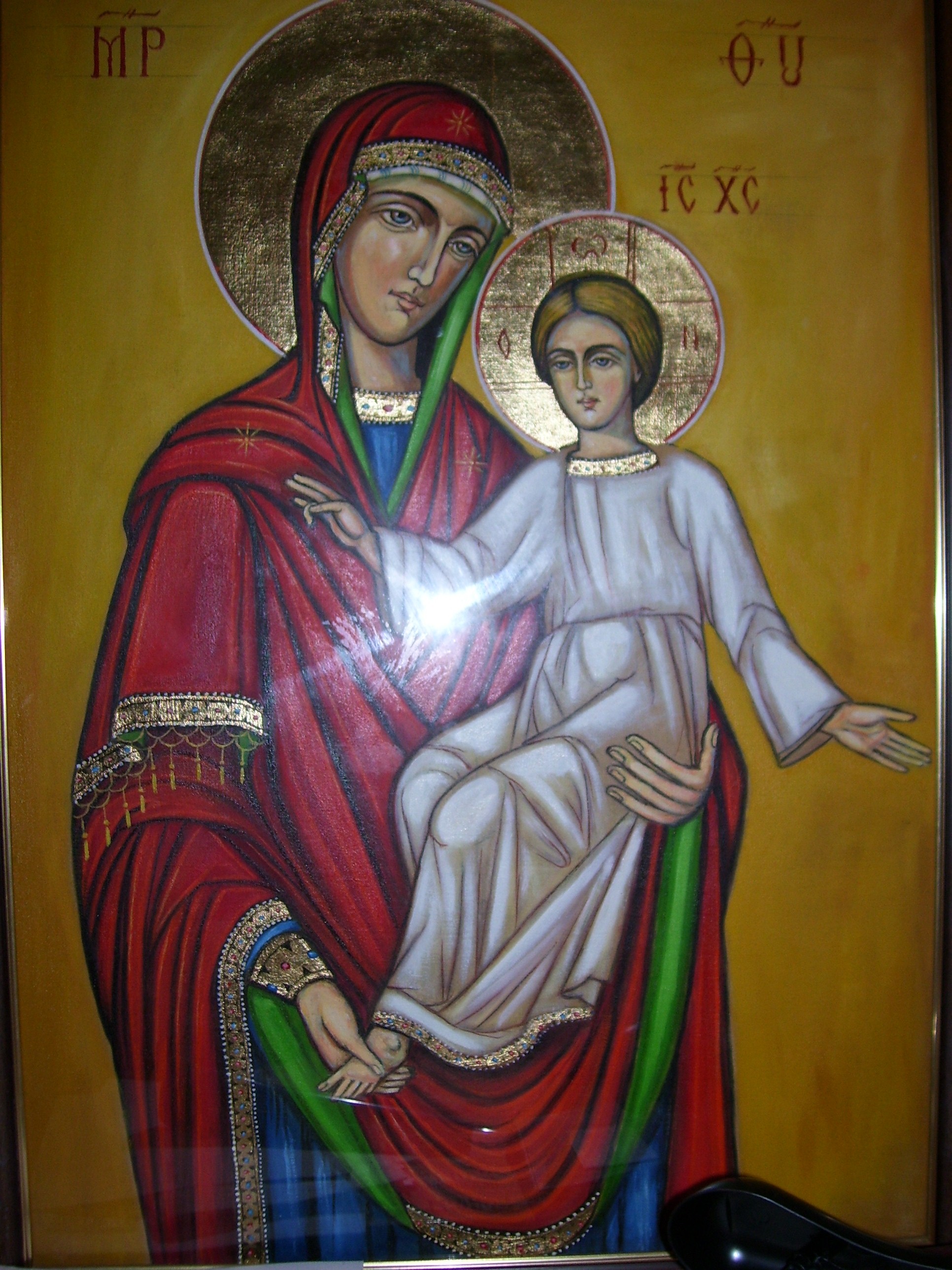 Maica Domnului - icoana pictata de Parintele Ioan Tudorache