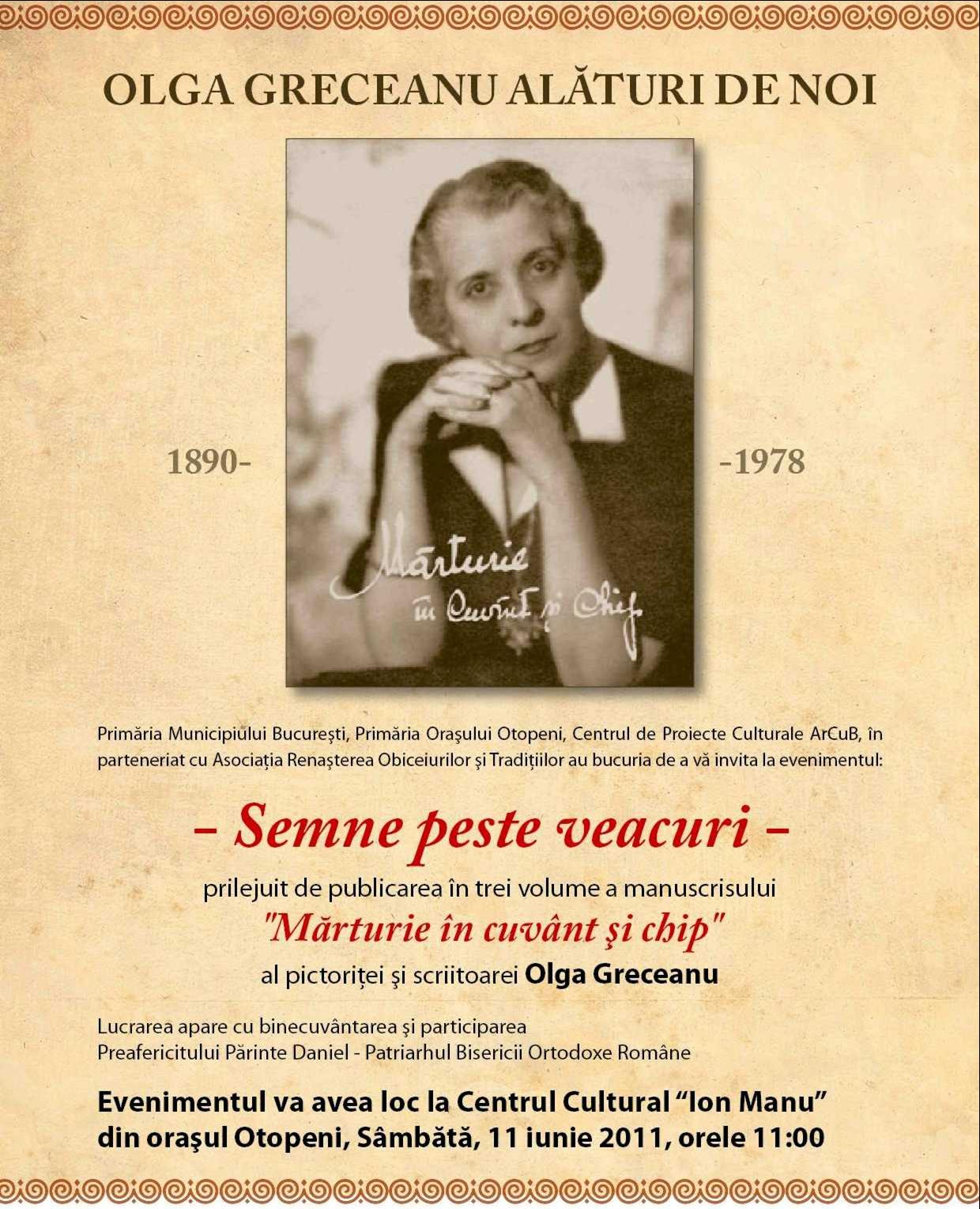 Olga Greceanu - Marturie in cuvant si chip
